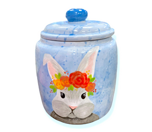 Burr Ridge Watercolor Bunny Jar