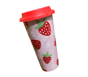Burr Ridge Strawberry Travel Mug