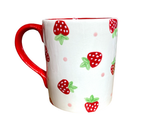 Burr Ridge Strawberry Dot Mug