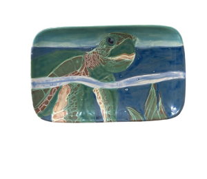 Burr Ridge Swimming Turtle Plate