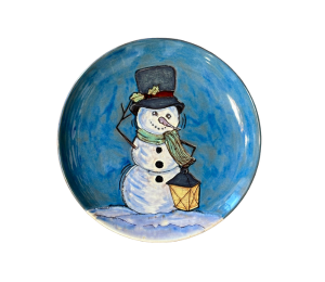 Burr Ridge Rustic Glazed Snowman